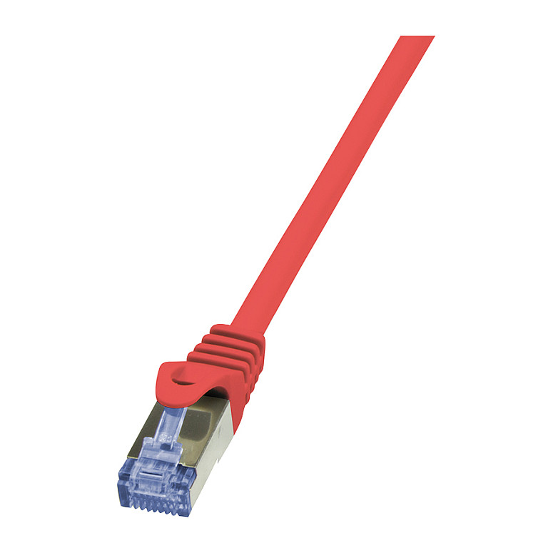 Logilink Patchkabel CAT6A S/FTP AWG26 PIMF 0,25m rot