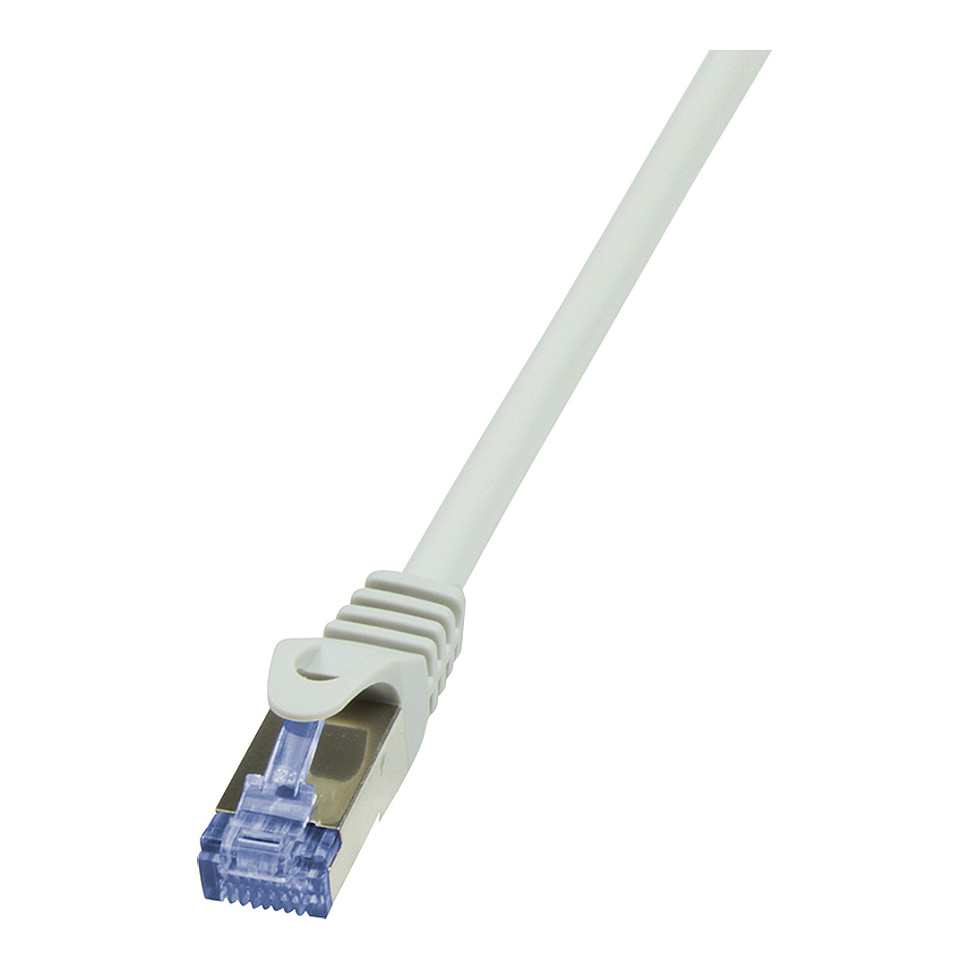Logilink Patchkabel CAT6A S/FTP AWG26 PIMF 10,00m grau Patchkabel RJ45