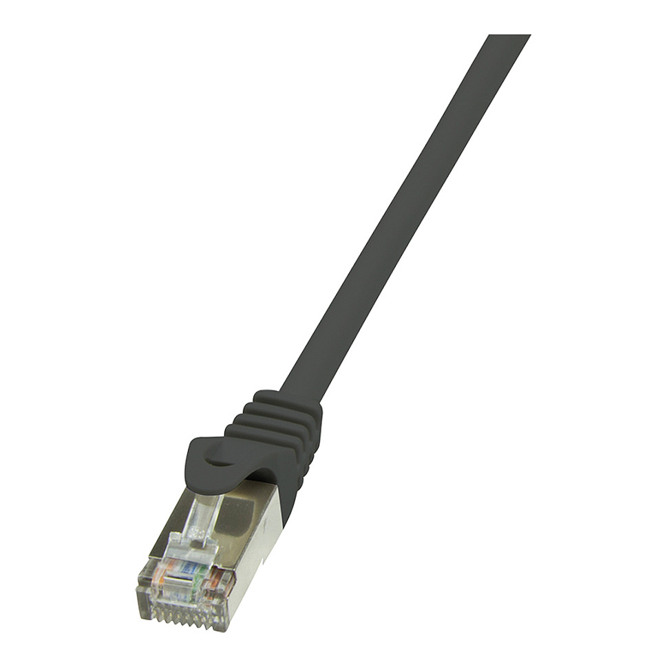Patch Cable Cat.5e F/UTP 0,25m black
