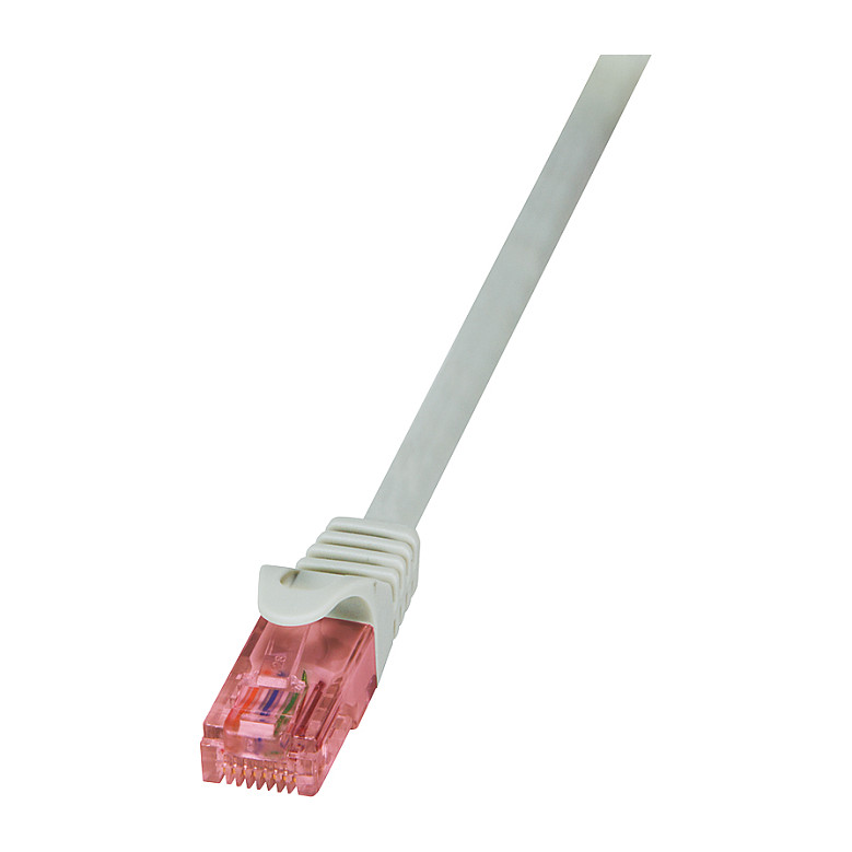 Patch Cable Cat.6 U/UTP BC grey,15m PrimeLine