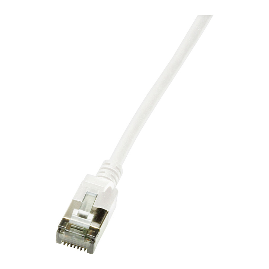 Patch cable Cat.6A TPE SlimLine white 3,0m