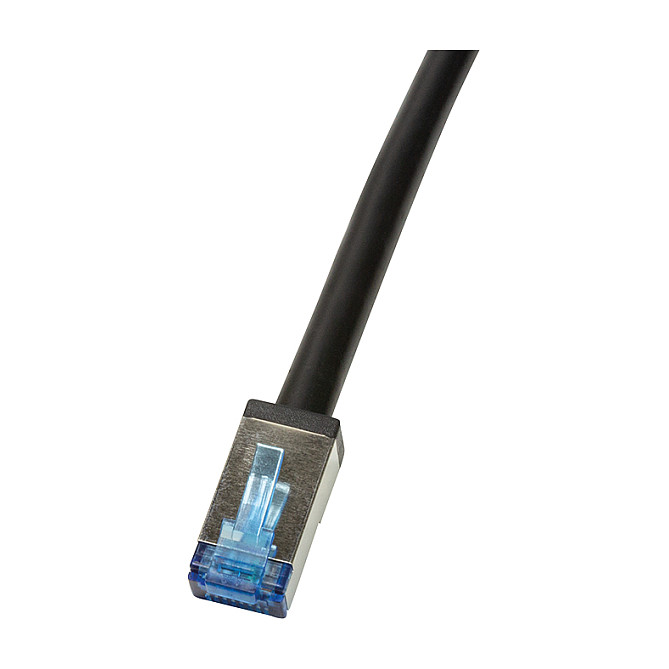 Outdoor PE Patch Cable CAT.6A S/FTP, black, 40m