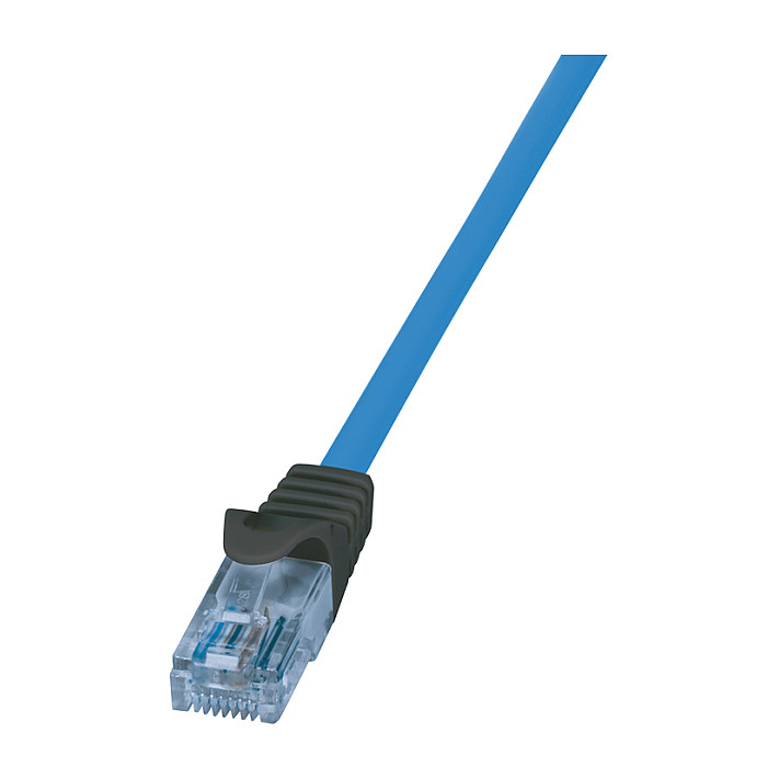 Cat.6A Premium Patch Cable 10G / POE / HDBT, blue, 10 m