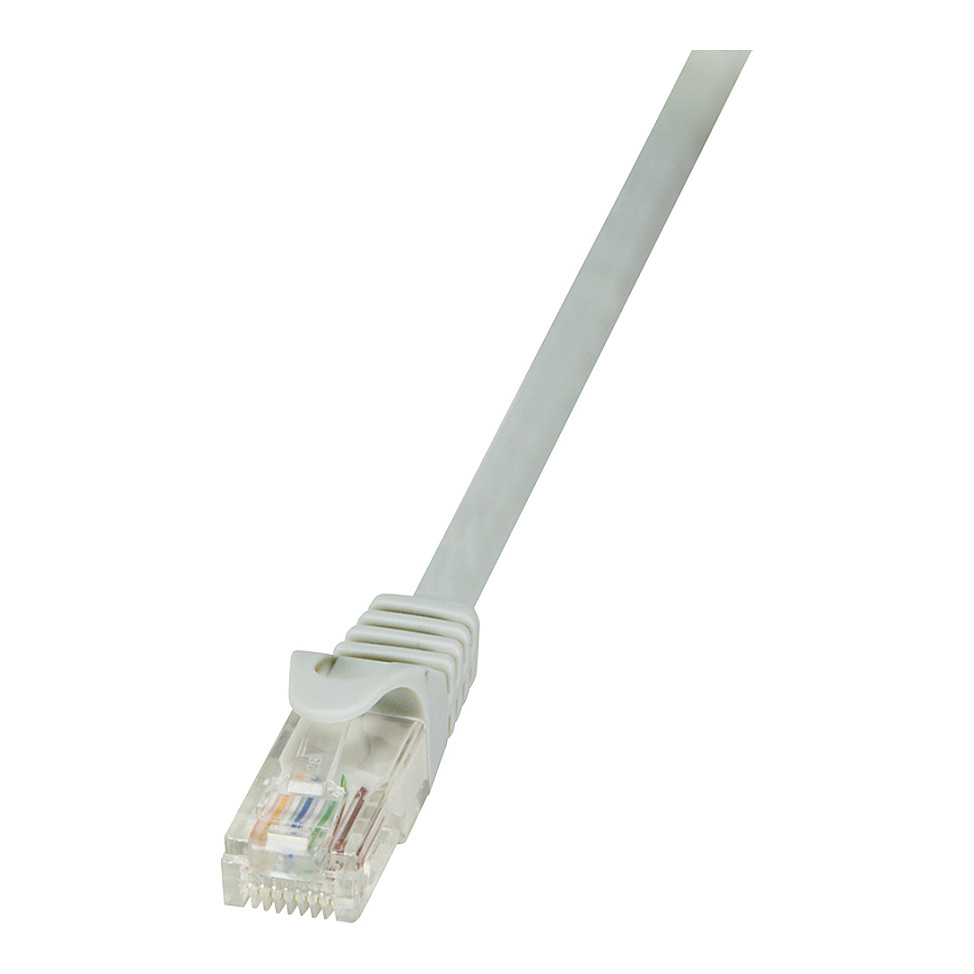 LogiLink Patchkabel, Kat. 5e, U/UTP, 0,5 m, grau