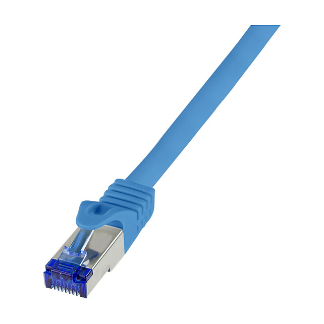 Patch cable Cat.6A S/FTP Ultraflex GHMT certified, blue 1.0m