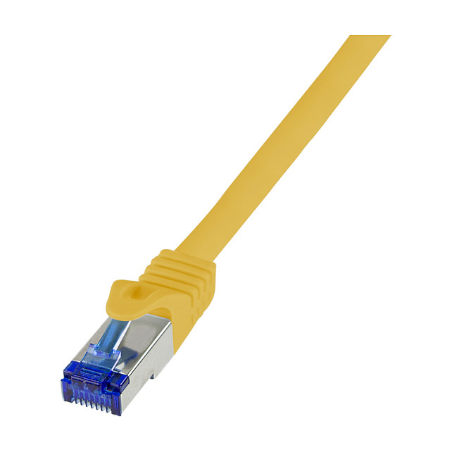 Patch cable Cat.6A S/FTP Ultraflex GHMT certified, yellow 5.0m