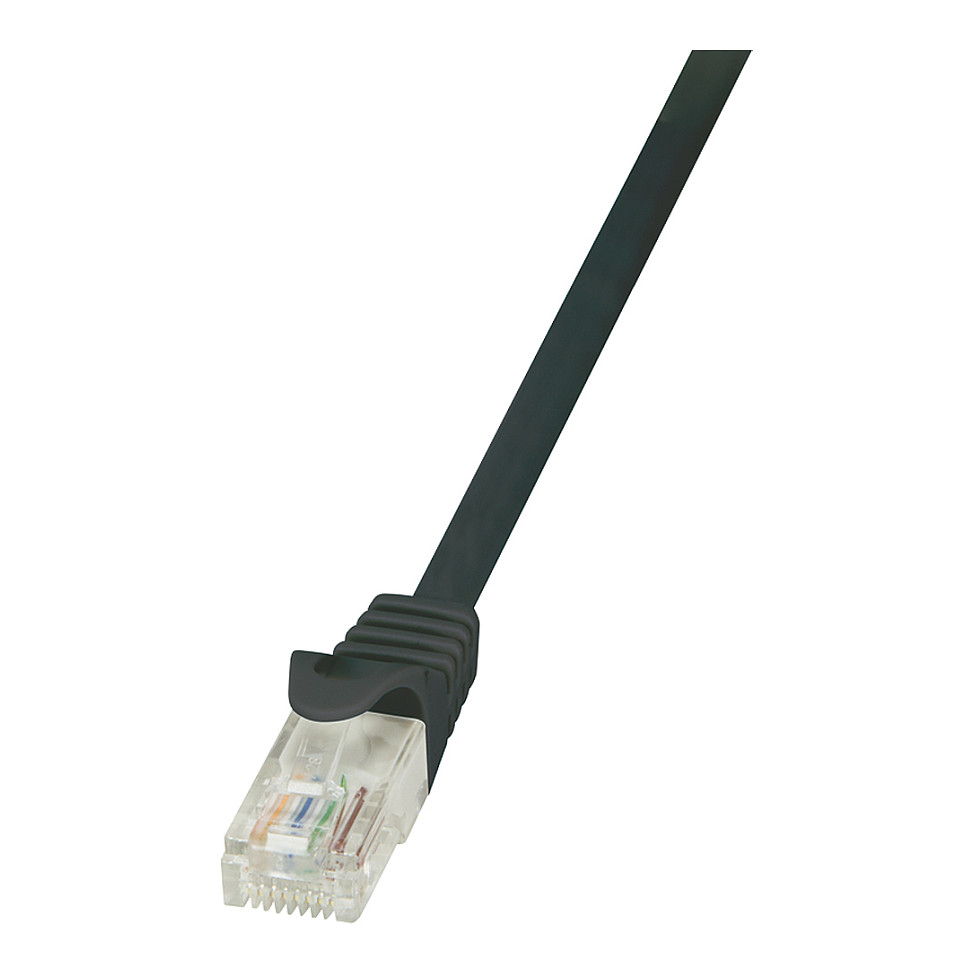 Patch Cable Cat.5e U/UTP 0,25m black