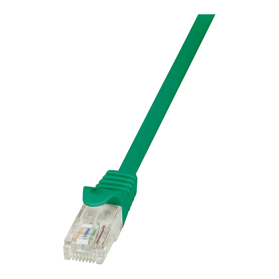 Patch Cable Cat.5e U/UTP 0,25m green