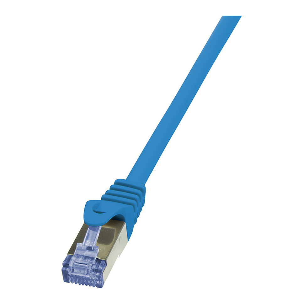 Logilink Patch Cable Cat.6A S/FTP blue 1,50m, PrimeLine