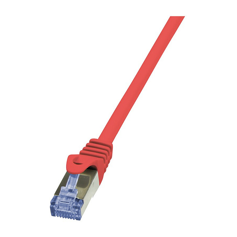 Logilink Patch Cable Cat.6A S/FTP red 1,50m, PrimeLine