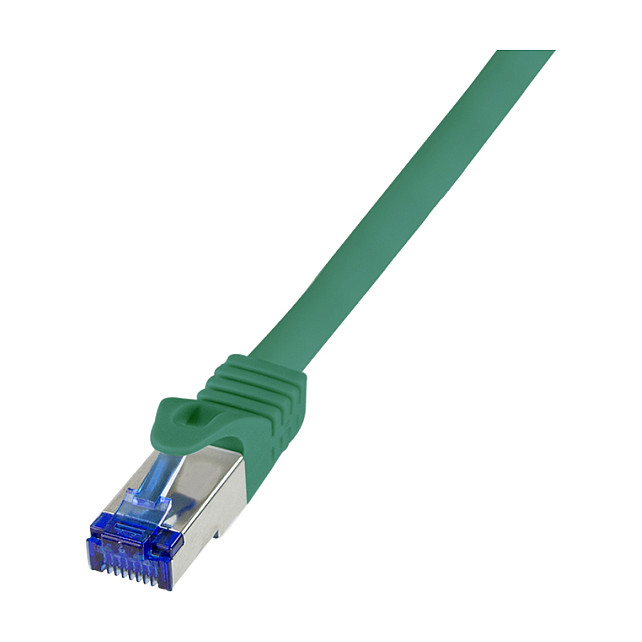 Logilink Patch cable Cat.6A S/FTP Ultraflex GHMT certified, green 15m