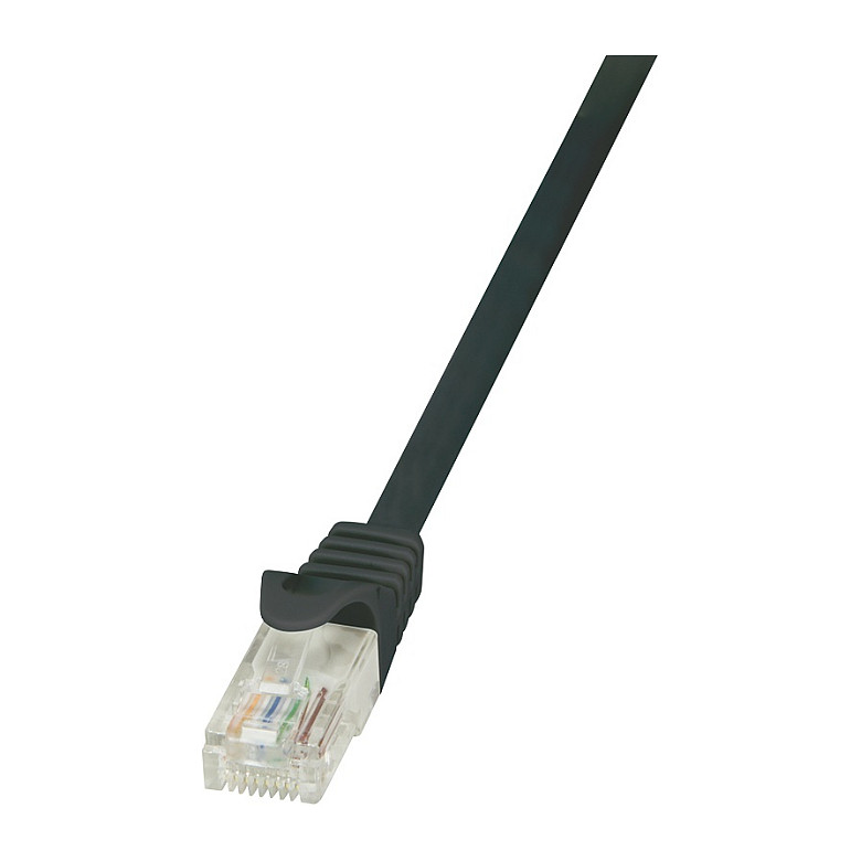 Logilink Patch Cable Cat.6 U/UTP black 0,50m EconLine