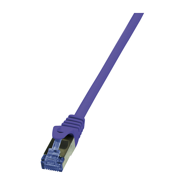 Logilink Patch Cable Cat.6A S/FTP violet 0,25m, PrimeLine