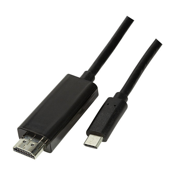 Logilink USB Type-C cable, C/M to HDMI-A/M, 4K/60 Hz, black, 3 m