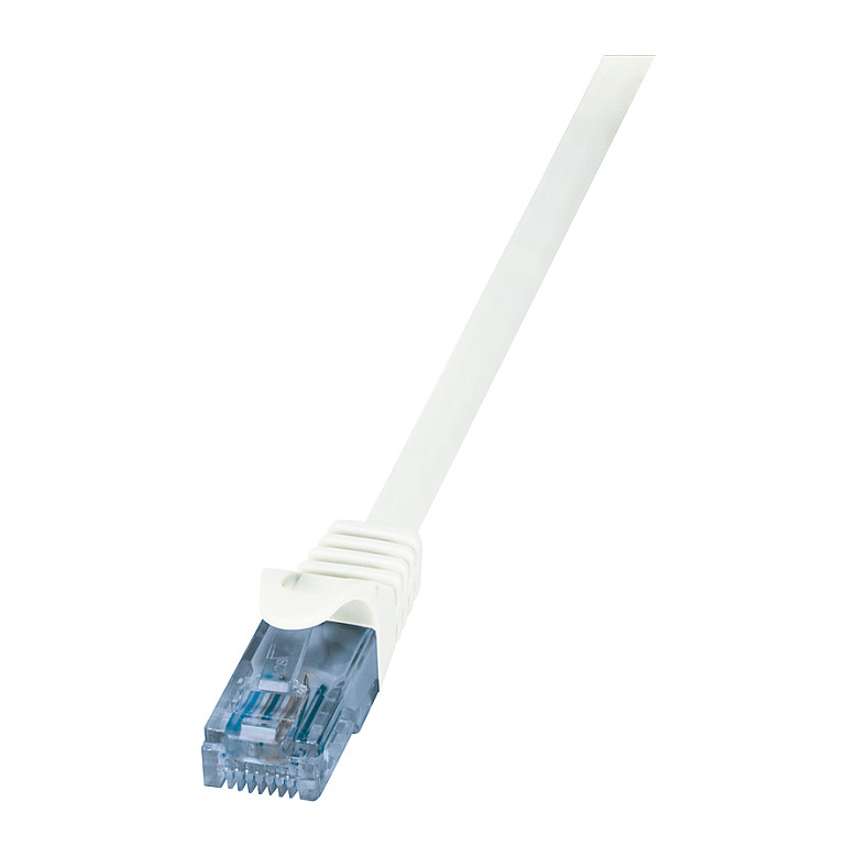 Logilink Patch Cable Cat.6A U/UTP, white, 0,25m