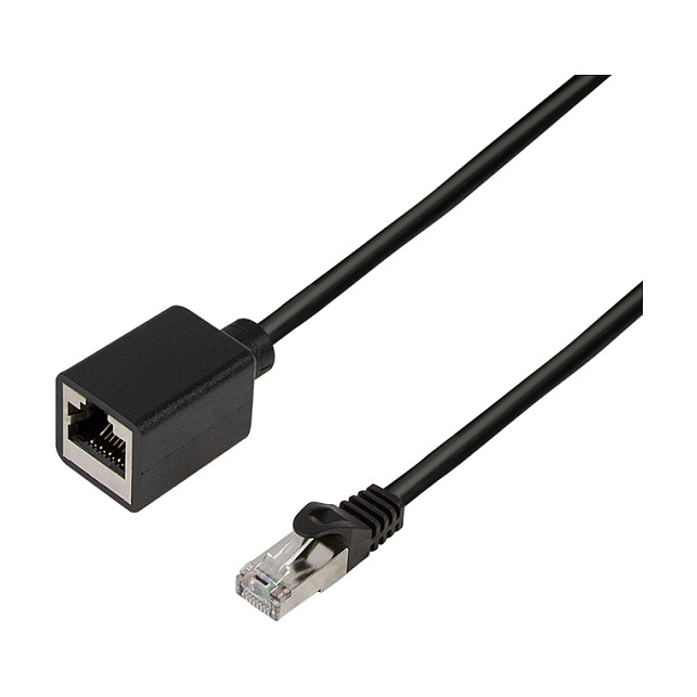 Logilink Cat.6A premium patch cable extension, black, 3 m