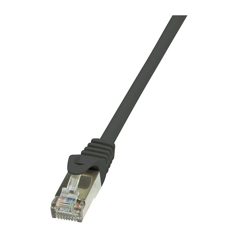 Logilink Patch Cable Cat.6 F/UTP, black, 3,00m, EconLine
