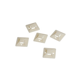 Logilink Cable tie mounts, ABS, 100 Stk., transp., self-adhesive, 24x24 mm