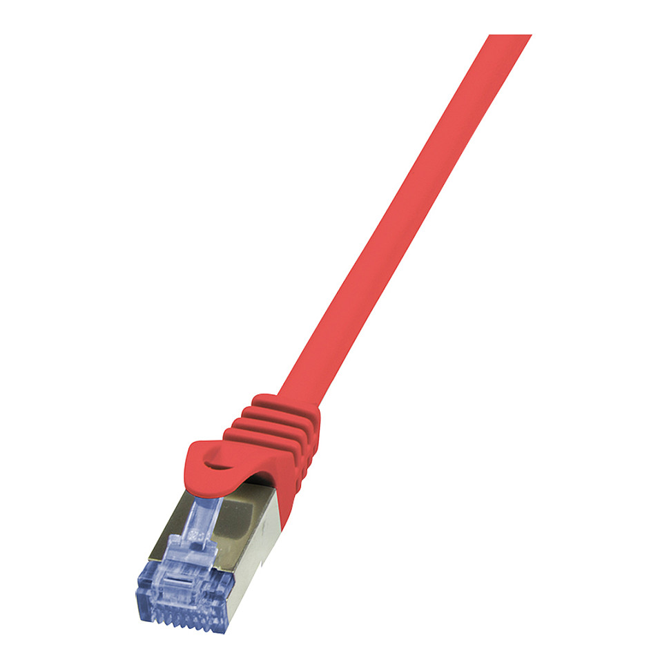 Logilink Patch Cable Cat.6A S/FTP red 7,50m, PrimeLine