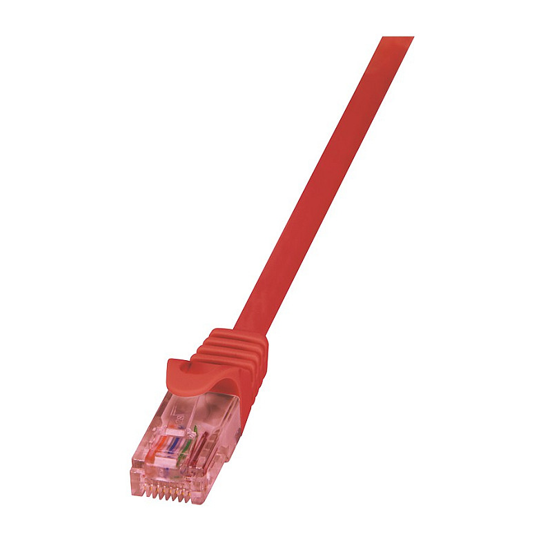 Logilink Patch Cable Cat.6 U/UTP BC red, 0,50m PrimeLine