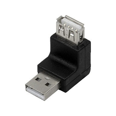 Logilink USB 2.0 adapter 270°, A/M to A/F, 480 Mbps, 2.5W, black