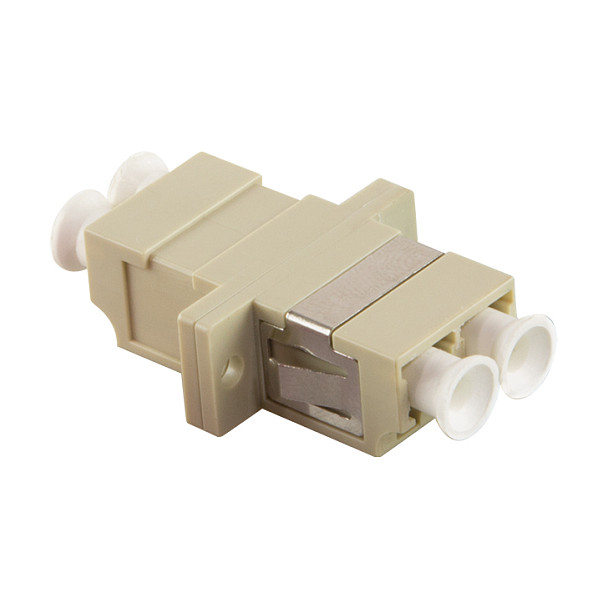Logilink Fiber Adapter LC Duplex with flange, beige