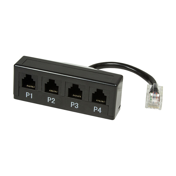 Logilink Modular Adapter 4 Port Telephone Splitter 1*R45 / 4*RJ11