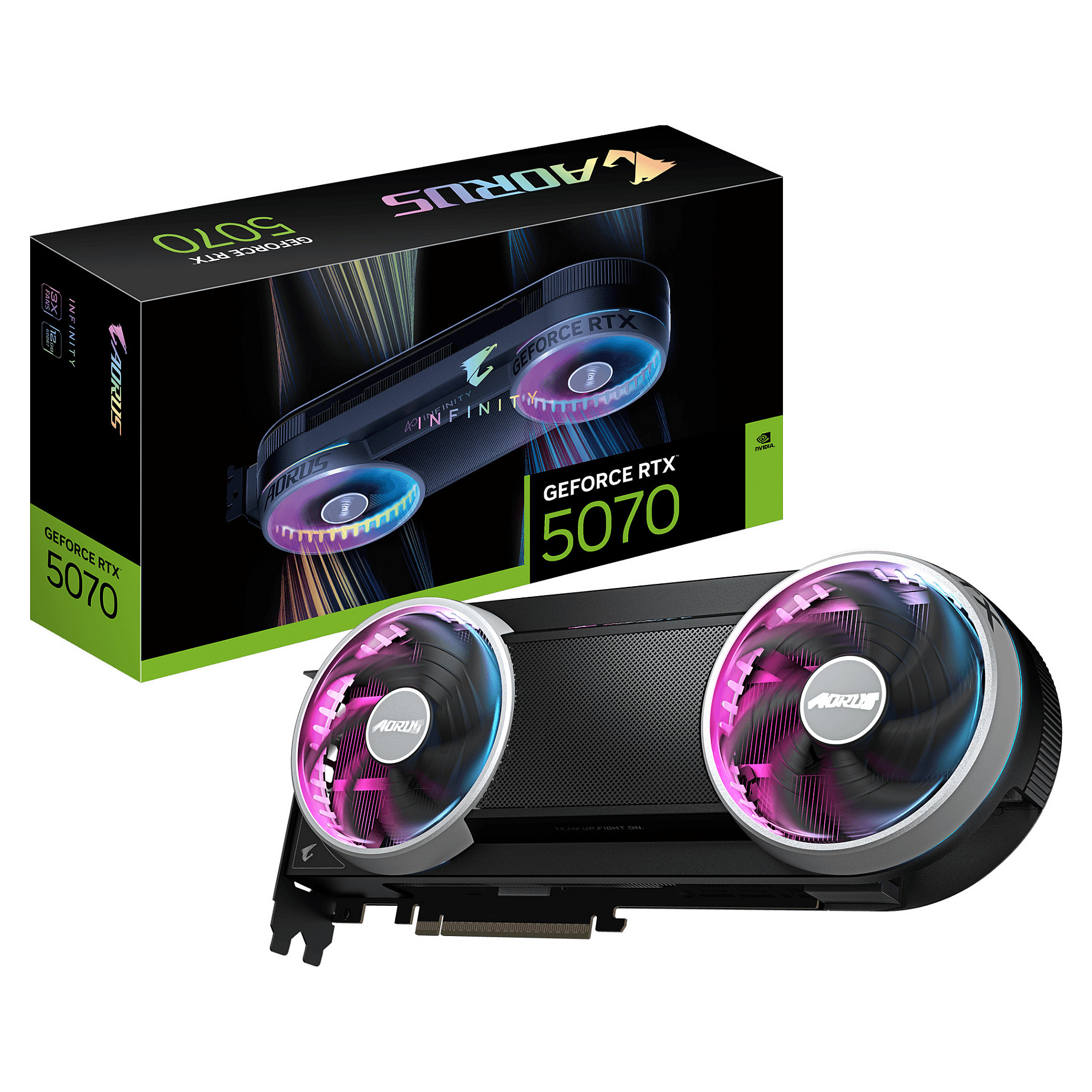 RTX 5070 12GB Gigabyte Aorus Infinity GDDR7 NVidia PCI-Express Grafikkarten