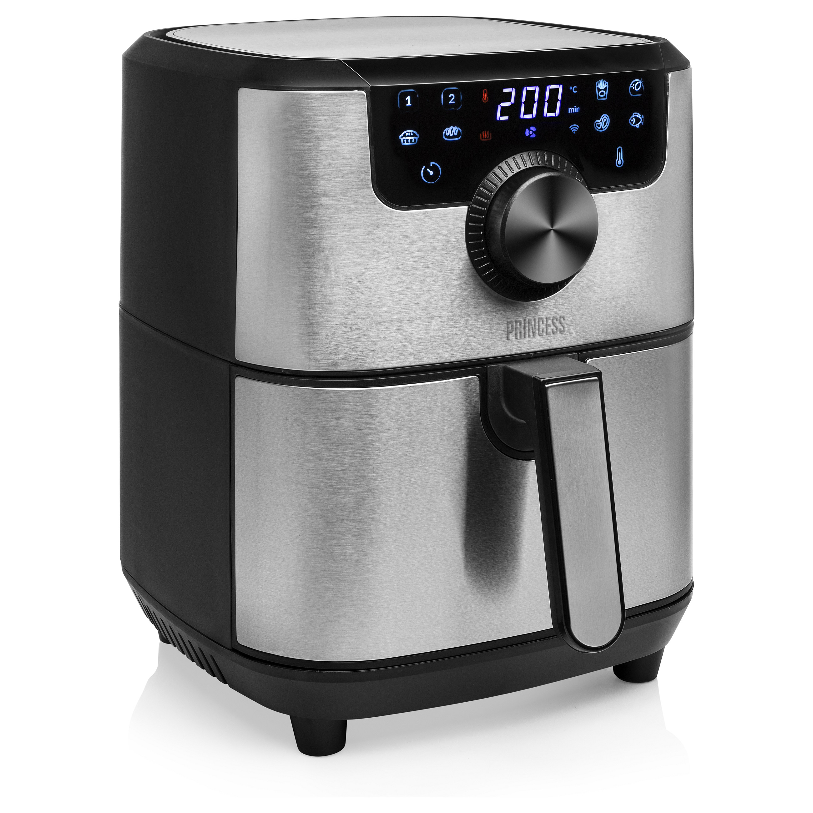 Princess 1820741037 Smarte Heißluftfritteuse - 4,5 l Haushaltskleingeräte