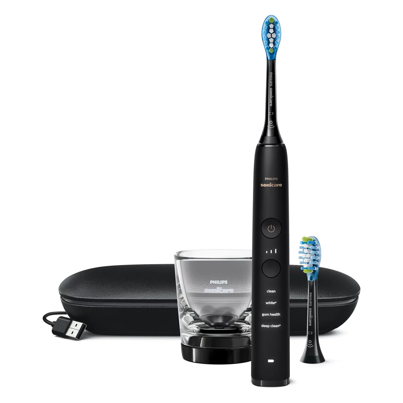 Philips Sonicare DiamondClean 9000 HX9913/18 Schallzahnbürste mit App Schwarz