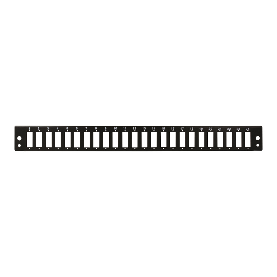 Logilink Fiber Front Panel 24 SC-Duplex or LC-Quad, black Netzwerk- und Serverschränke