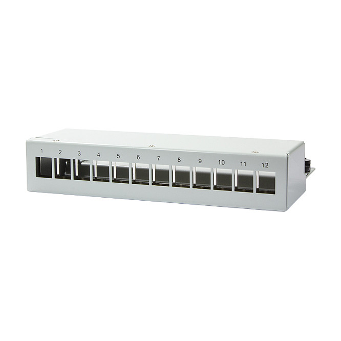 Logilink Keystone Panel Desktop/Surface Mount for 12 Keystone Modules Netzwerk- und Serverschränke