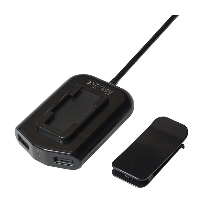 Logilink USB Car Charger, 2+2 Port, 24W, black