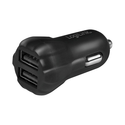 Logilink USB Kfz Ladegerät + Smartphone Halterung im Set