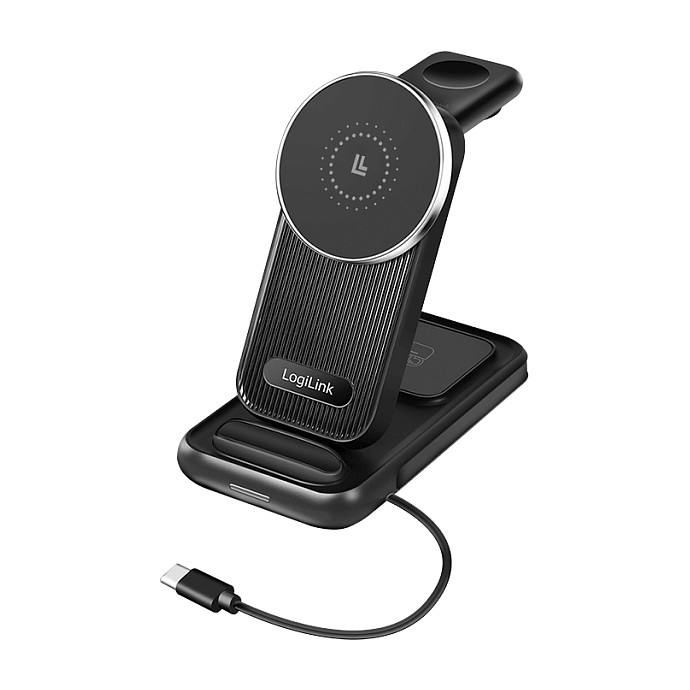 Logilink Wireless Table Charger, 4 in 1, 15W Smartphone Zubehör
