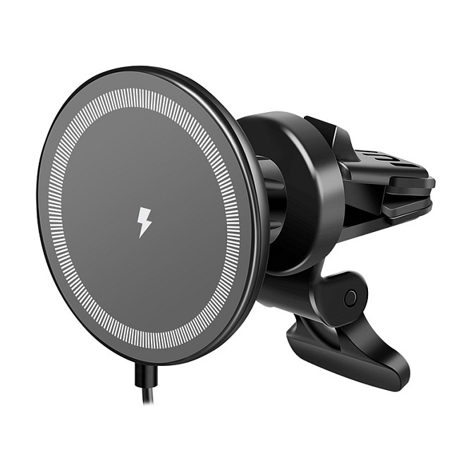 Logilink Wireless Car Charger w/ smartphone mount 15W, round shape Smartphone Zubehör