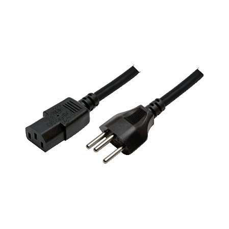 Logilink Power cable, SEV1011 (CH) to IEC C13, black, 1.8 m