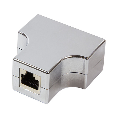 Logilink Modular Coupler RJ45 to 2 x RJ45, F/F, metalized