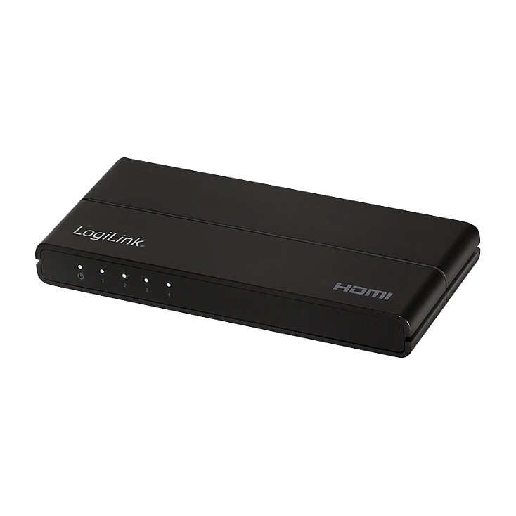Logilink HDMI splitter, 1x4-Port, 4K/60 Hz, HDCP, HDR, CEC, downscaler