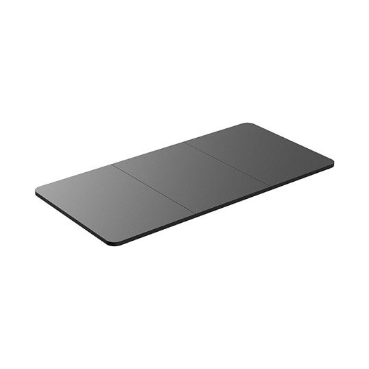 Table Top, 3-piece partioned, 1200x600mm, black Büro-Ausstattung