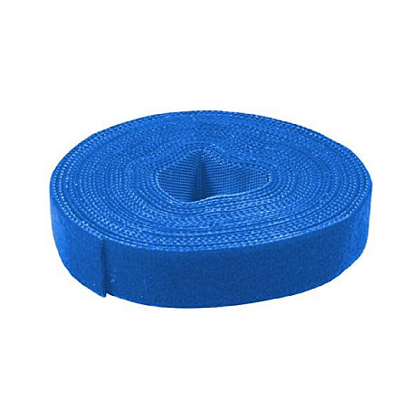 Logilink Cable strap (Hook and Loop), blue, width: 16 mm, coil, 4 m