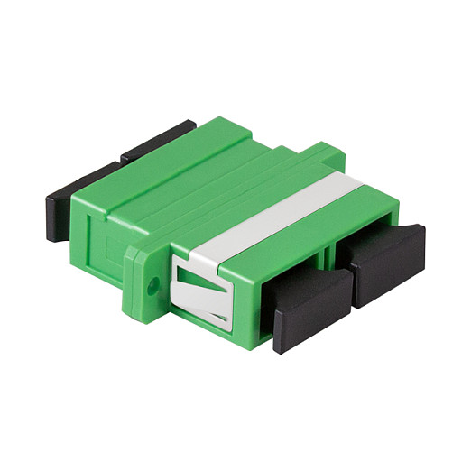 Logilink Fiber Adapter SC Duplex, 12 pieces, with flange, green