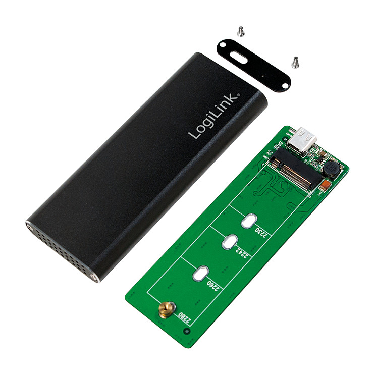USB 3.2 Gen2 USB-C M.2 (NGFF) SSD Enclosure Festplatten Zubehör