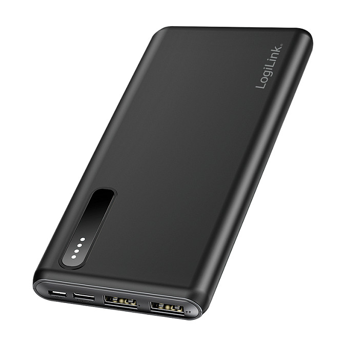 Logilink Mobile Power Bank, LiPo, 8.000 mAh, black Powerbanks