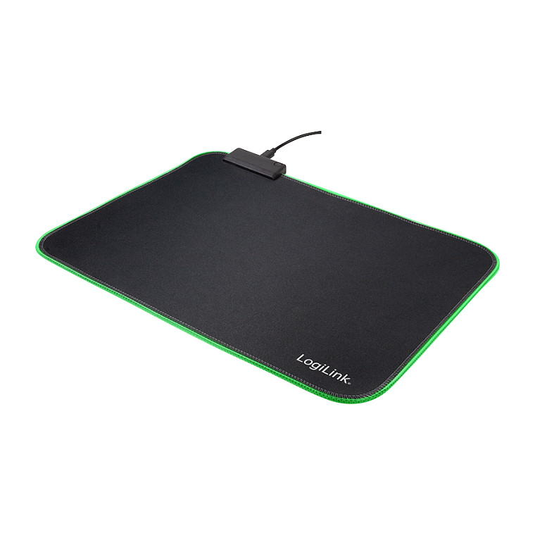 Mouse Pad, Gaming, with RGB LED, 350x260x3mm, Soft Maus-Pads