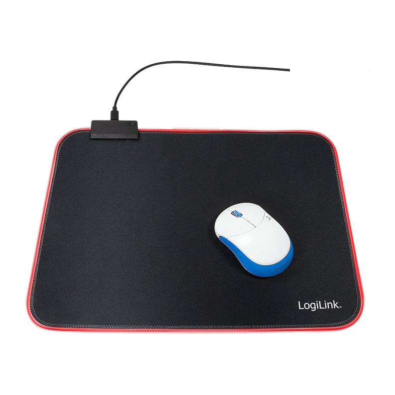 Mouse Pad, Gaming, with RGB LED, 350x260x3mm, Soft