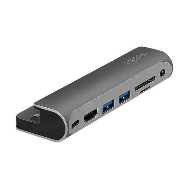 USB 3.2 Gen1 docking station, 7-port, PD, for iPad, aluminum Zubehör Notebooks