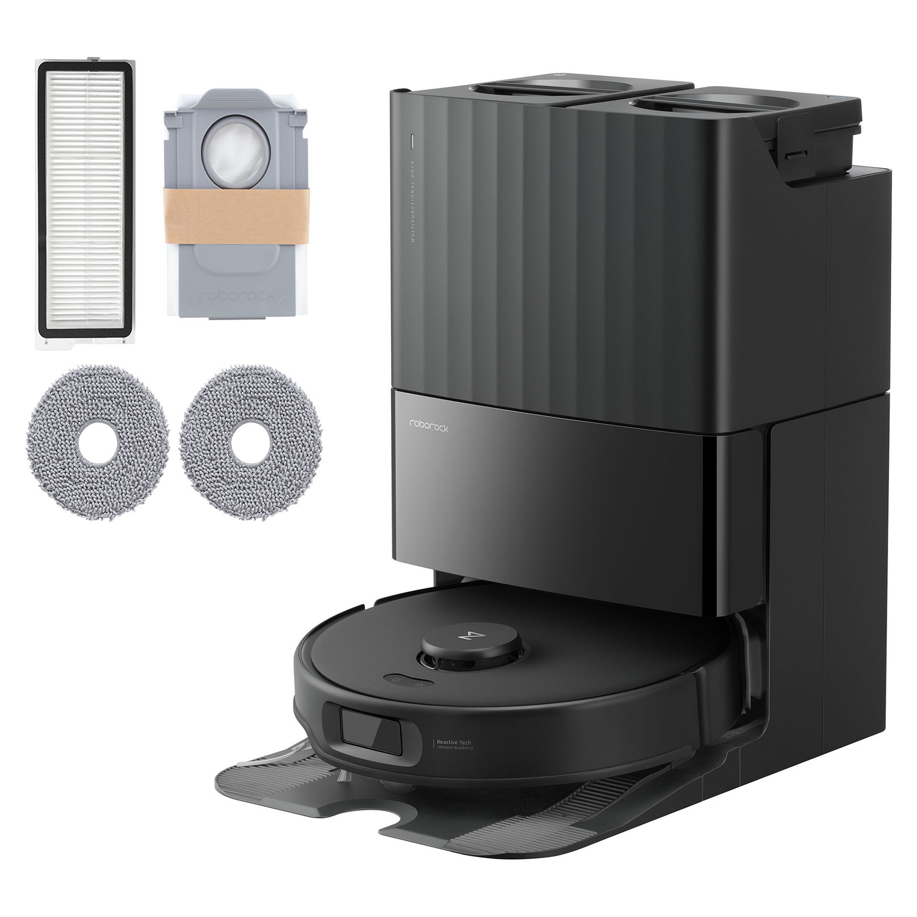 Roborock Qrevo Edge 5V1 Saug-/Wischroboter inkl. Absaug-/Reinigungsstation schwarz Reinigung