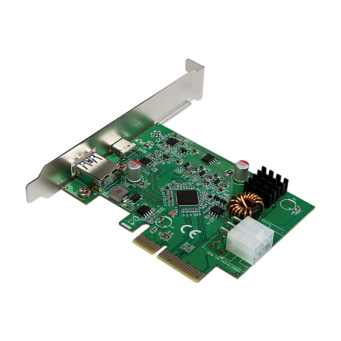 PCI-Express Card, USB 3.2 Gen2, USB-A & USB-C (PD)