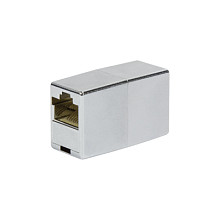 RJ45 Inline Coupler, Cat.5e, shielded, plastic housing